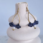 Boucles d'oreilles micro-macramé – Acier inoxydable, légères, bohème Micro Noeuds