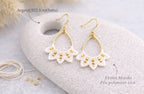 Boucles d’oreilles micro-macramé argent 925 Micro Noeuds