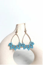 Boucles d’oreilles micro-macramé argent 925 Micro Noeuds