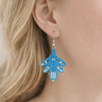 boucles d’oreilles bohème pour femme-micro macramé-