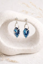 Boucles d’oreilles micro-macramé anneau feuille personnalisables Micro Noeuds