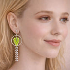 Boucles longues feuille – Micro-macramé FLEORA Micro Noeuds
