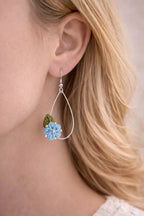 Boucles d’oreilles Églantine – micro-macramé & argent 925 ROSINA Micro Noeuds
