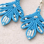 boucles d’oreilles bohème pour femme-micro macramé-