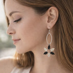 Boucles d’oreilles-micro-macramé étoile- NOELA Micro Noeuds