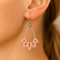 Boucles d'oreilles micro-macramé argent 925 – Légères, élégantes Micro Noeuds