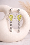Boucles longues feuille – Micro-macramé FLEORA Micro Noeuds
