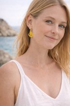 Vanyla – boucles d'oreilles micro-macramé spirale