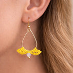 Boucles d’oreilles micro-macramé- bohème – personnalisables-ELYA Micro Noeuds